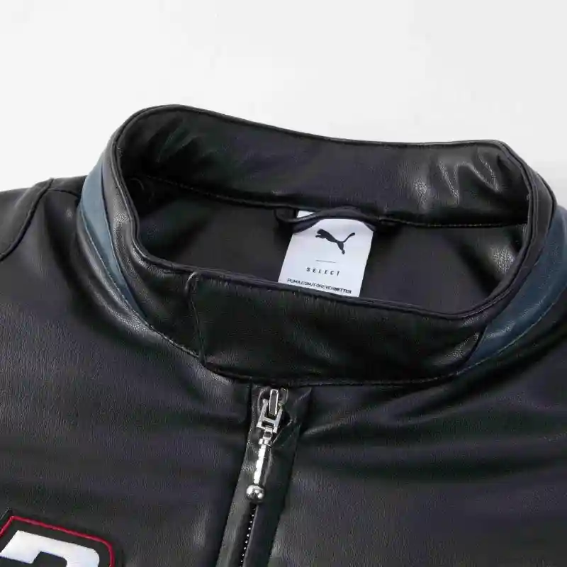 PUMA BEYOND THE SPEED PU JACKET Jackets Coats Unisex Black-1