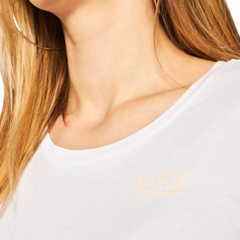 EMPORIO ARMANI EA7 SS22 T Shirt Women's White-3