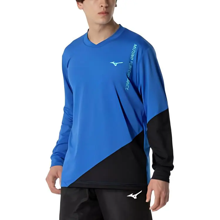 Mizuno T Shirts Men Blue-2