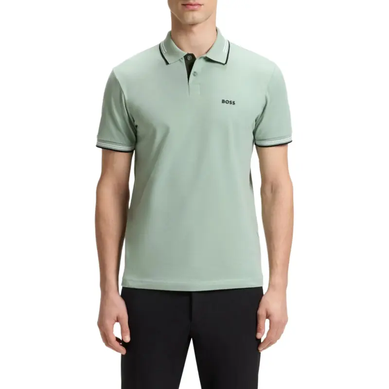 HUGO BOSS Polo Shirt Men's Light Green-2