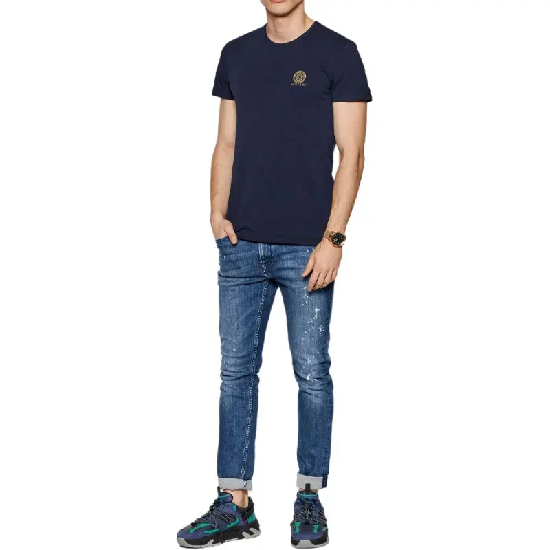 FANSIZHE VERSACE T-Shirt Men's 2 Pack Dark Blue-5