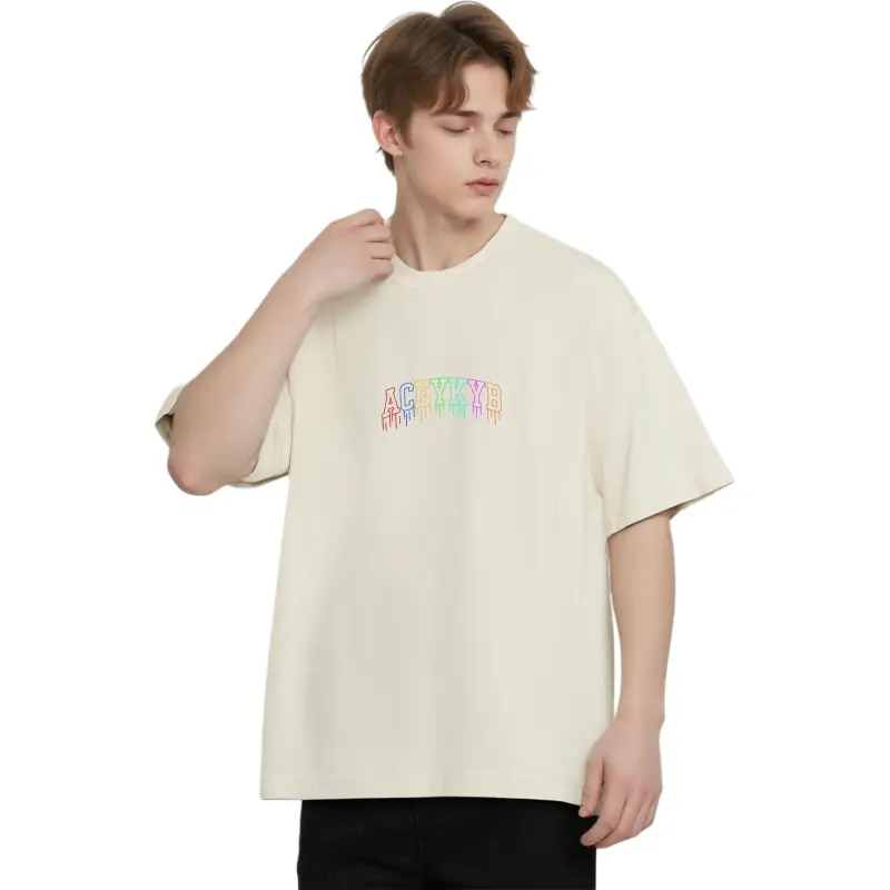 YK&YB T Shirts Unisex Apricot-4