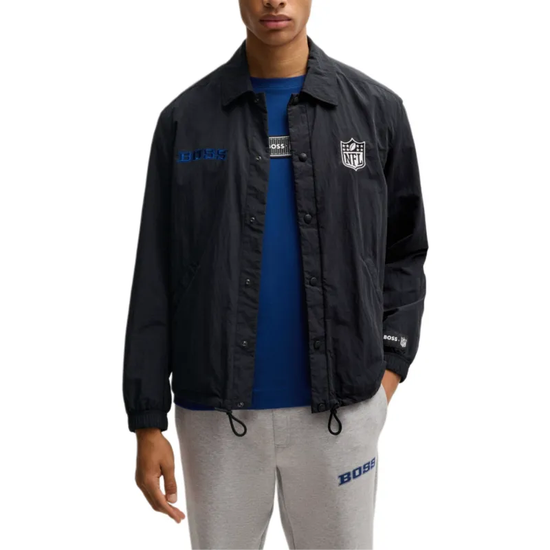 HUGO BOSS x NFL Jackets Coats Men's Black-4