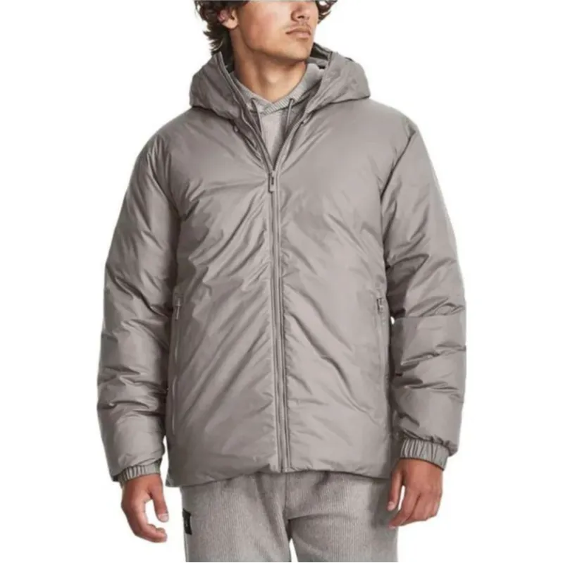 Under Armour ColdGear Down Jacket Unisex Gray Comes With Necklace-3