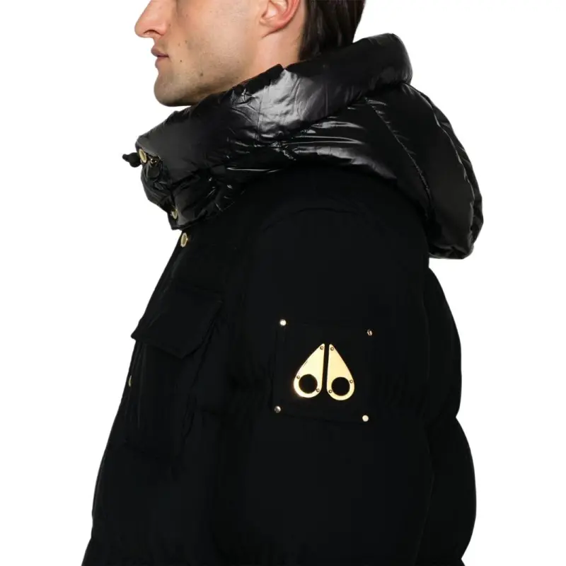 Moose Knuckles Suthep Logo Plaque Padded Jacket-4