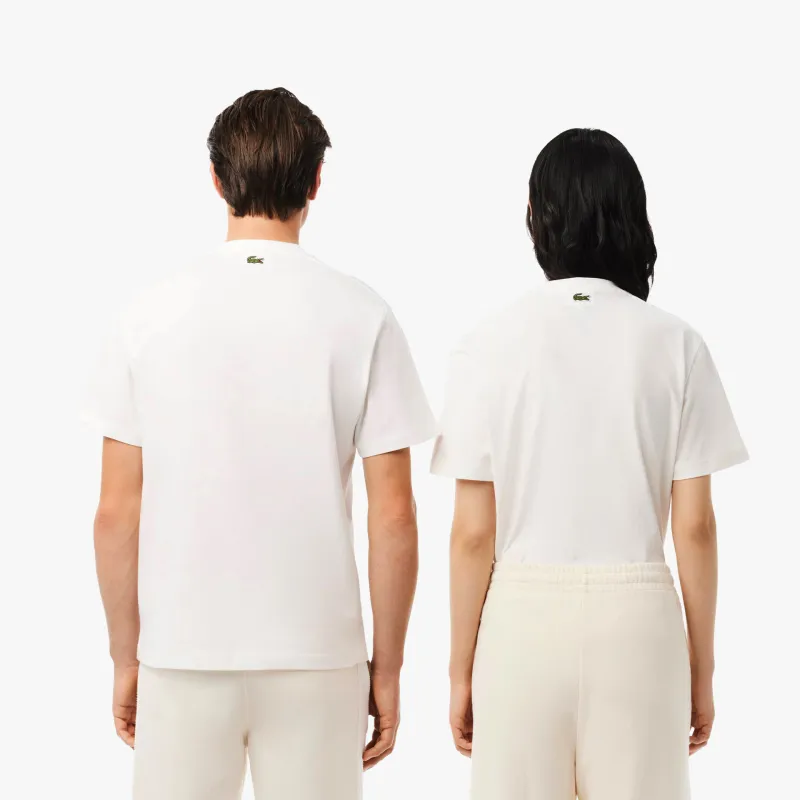 LACOSTE Signature print T shirt-1