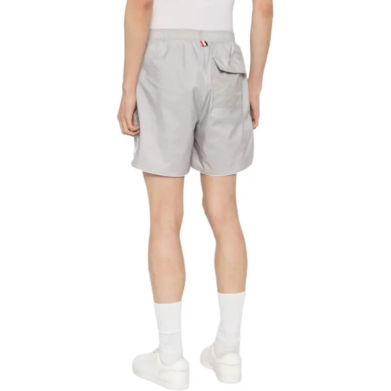 THOM BROWNE Logo appliqué Track Shorts-6