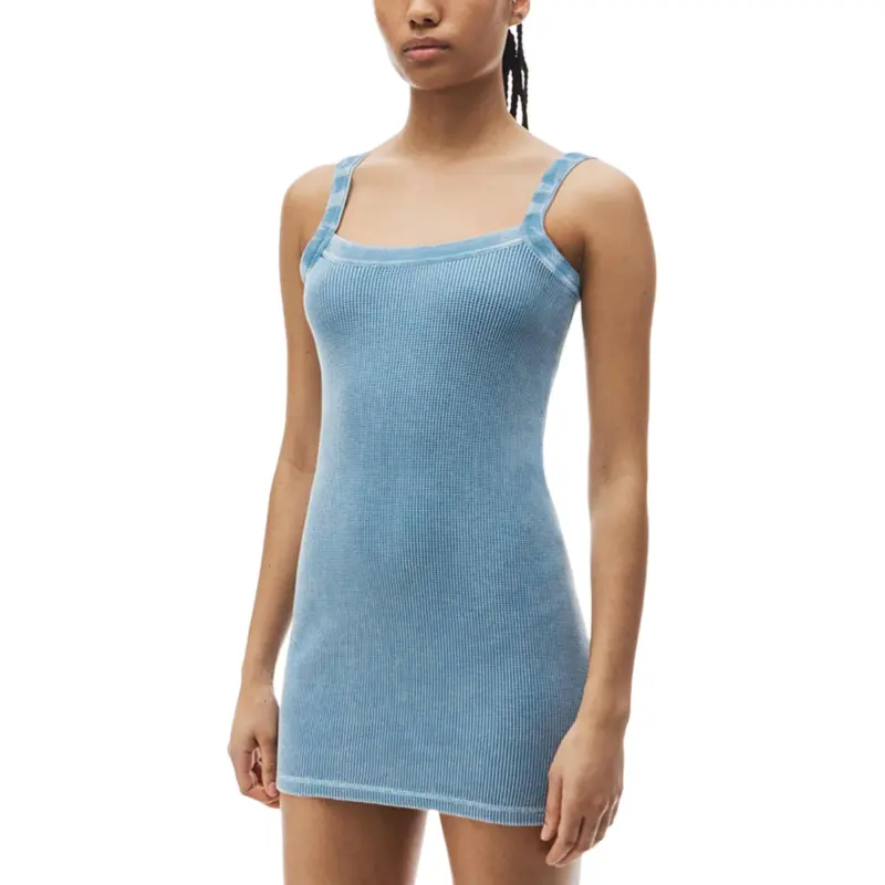 Alexander Wang Bodywear Series FW24 Slip Dress Women's Washed Blue-2