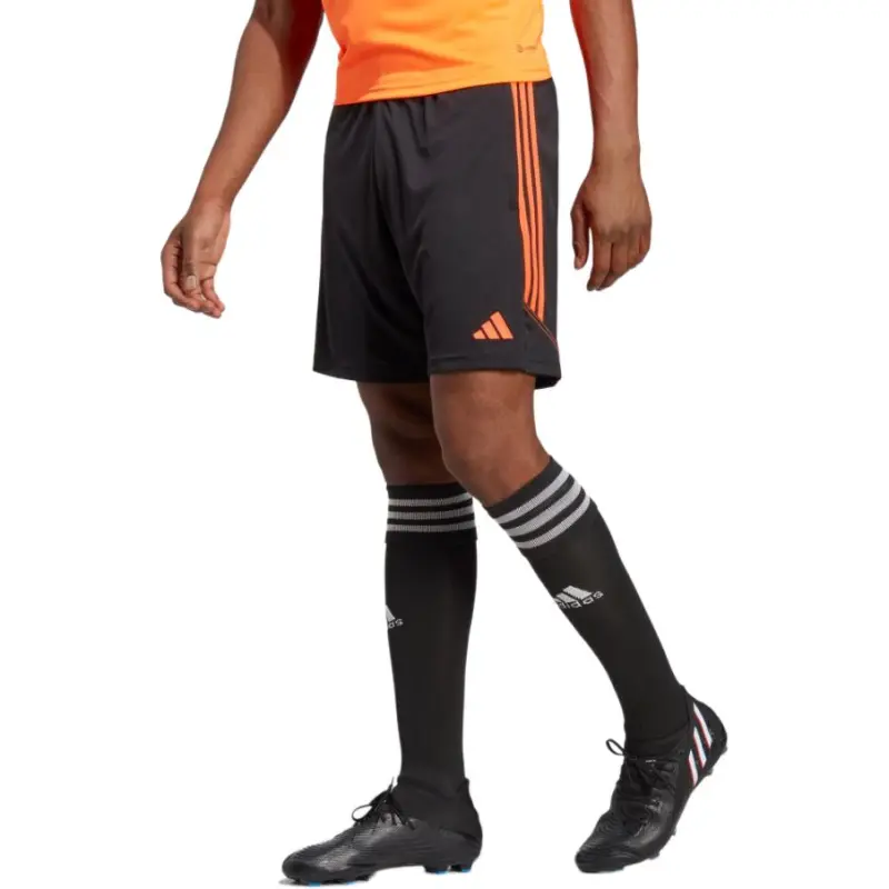 Adidas Soccer Bottoms Men's Black/Signal Orange-3