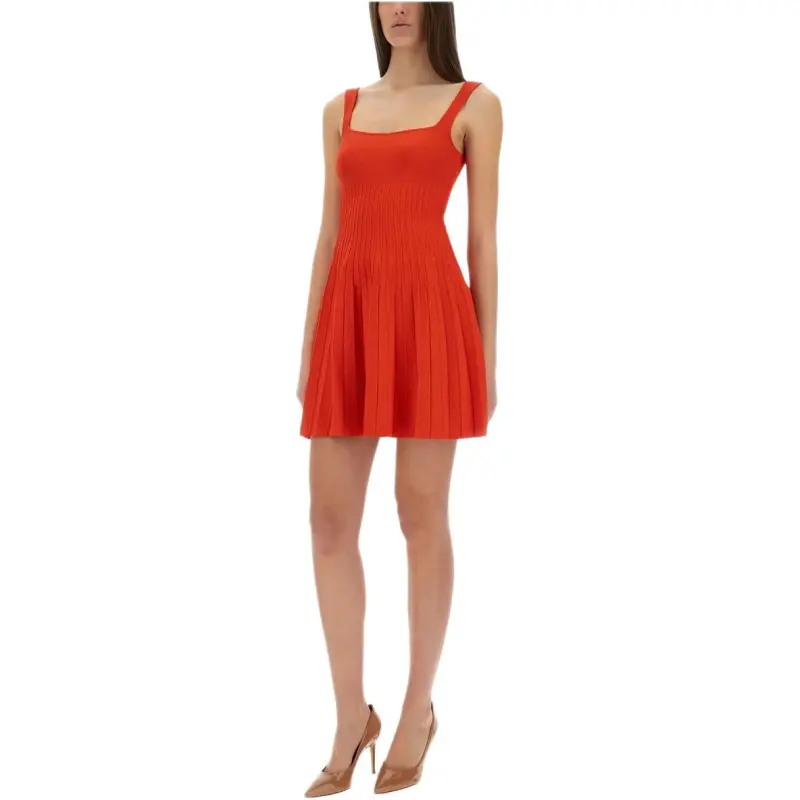 Staud SS25 Slip Dress Women's Red-3