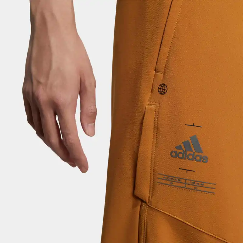 Adidas Knitted Sweatpants Men Chocolate-4