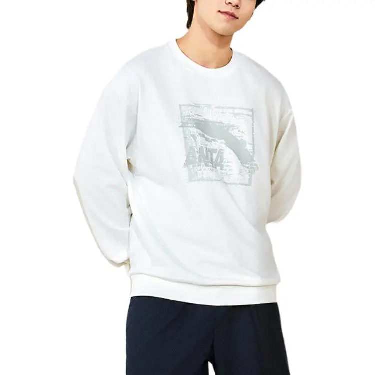 Anta Life Collection Sweatshirt Men's Papyrus White-3