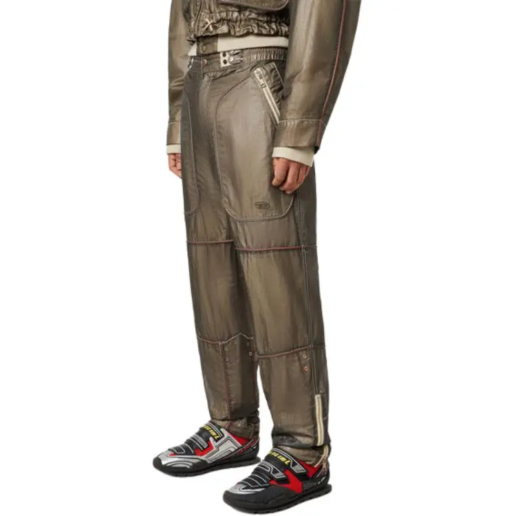 DIESEL Casual Pants Men's Gray Green-6
