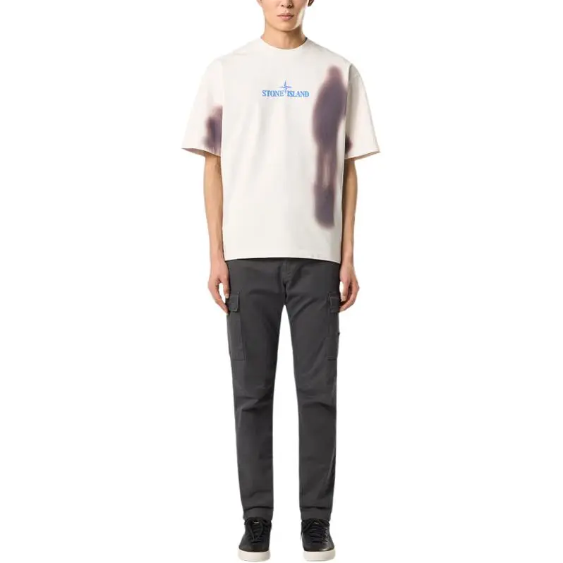 STONE ISLAND Blurry One print T shirt-2