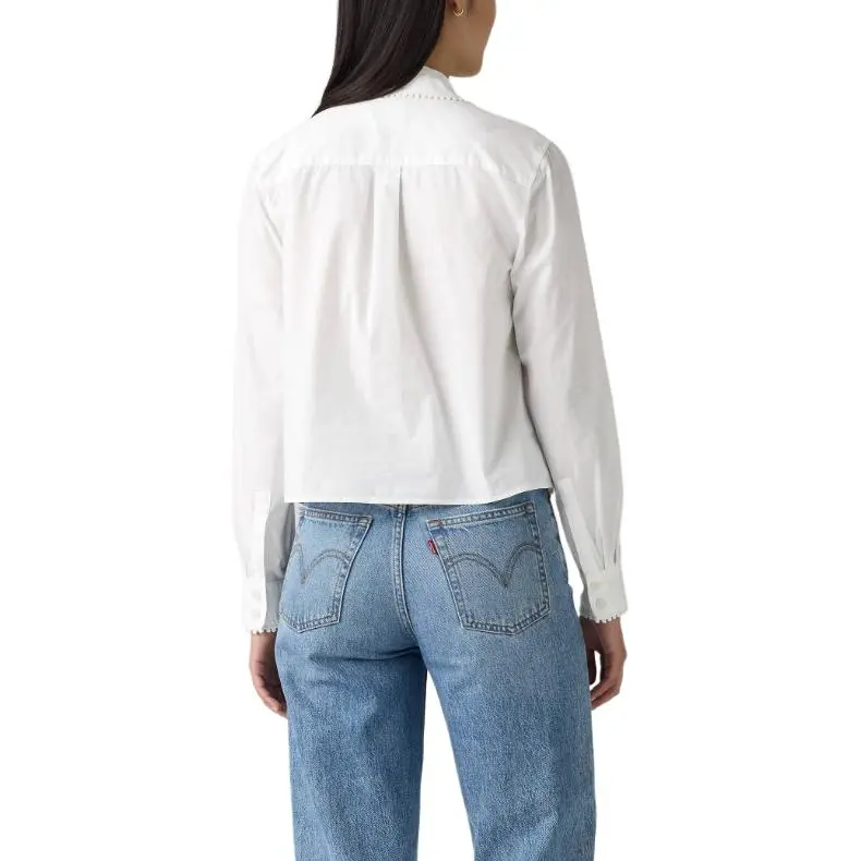 Levis Shirts Women's White-3