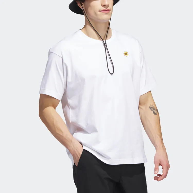 Adidas T Shirts Unisex White-3