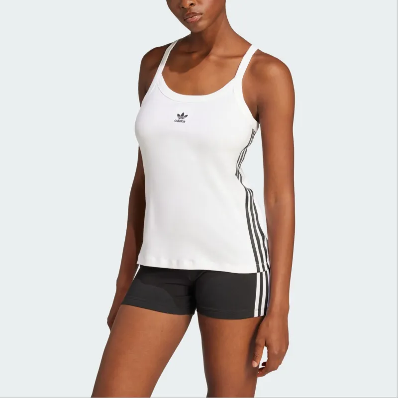 Adidas Originals 3 Stripes Tank Top Women's White-3