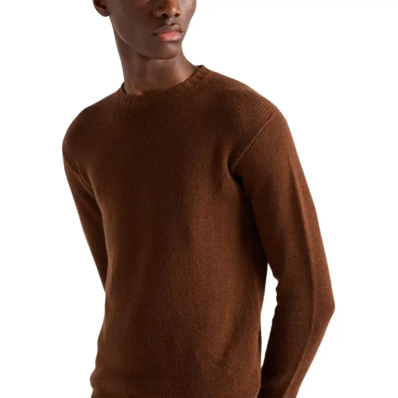 PRADA FW24 Sweater Men's Caramel Brown-1