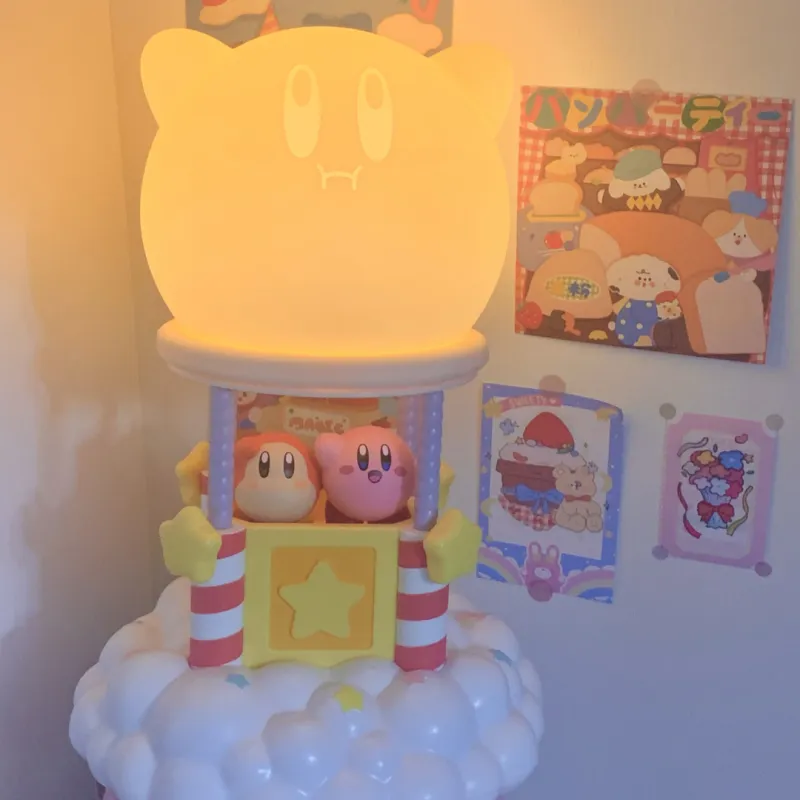 Qingzhisen Star Kirby Hot Air Balloon Paddle Light [Includes Battery] Chibi Figures 23CM-4