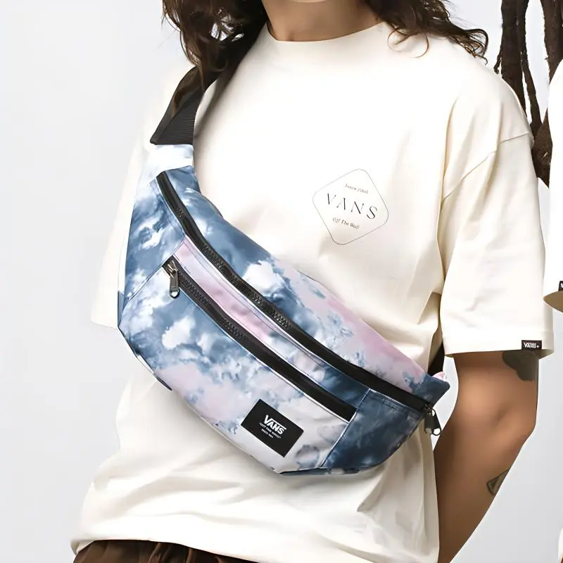 Vans Ward Recyclable Polyester Shoulder Bag Crossbody Bag Fanny Pack Regular Unisex Blue-3