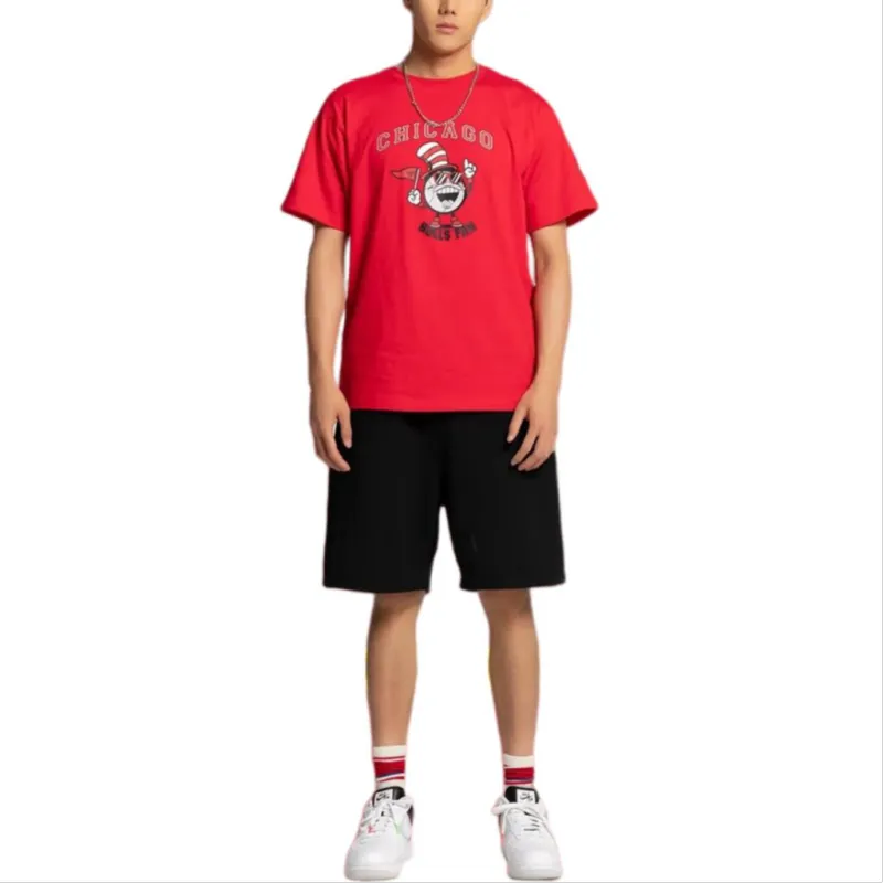 NBA Bulls T Shirts Unisex Red-2