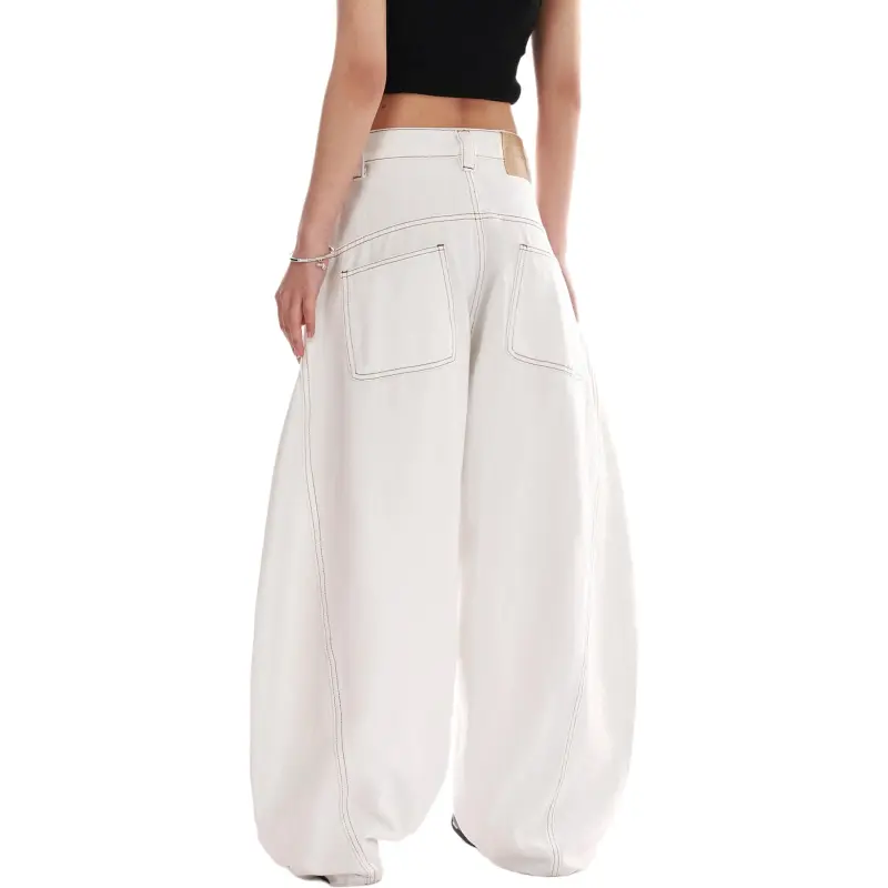 VINMUK Jeans Unisex White-4