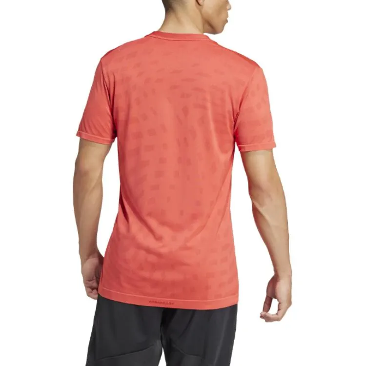 Adidas T Shirts Men Orange-2