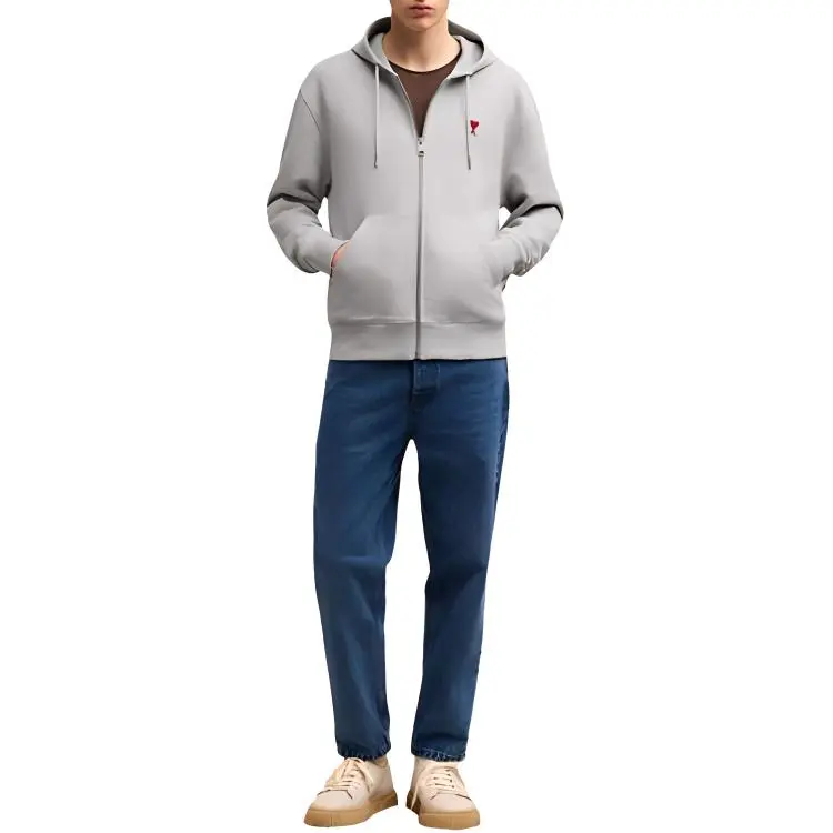 AMIPARIS Paris Ami De Coeur Zip Up Hoodie-4