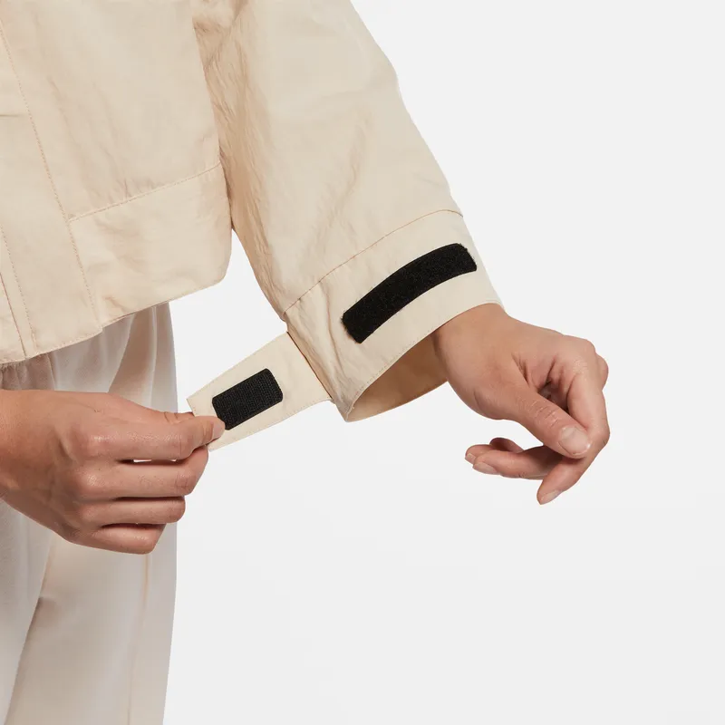 Nike Sportswear Essentials Series Cropped Coats Women's White-3