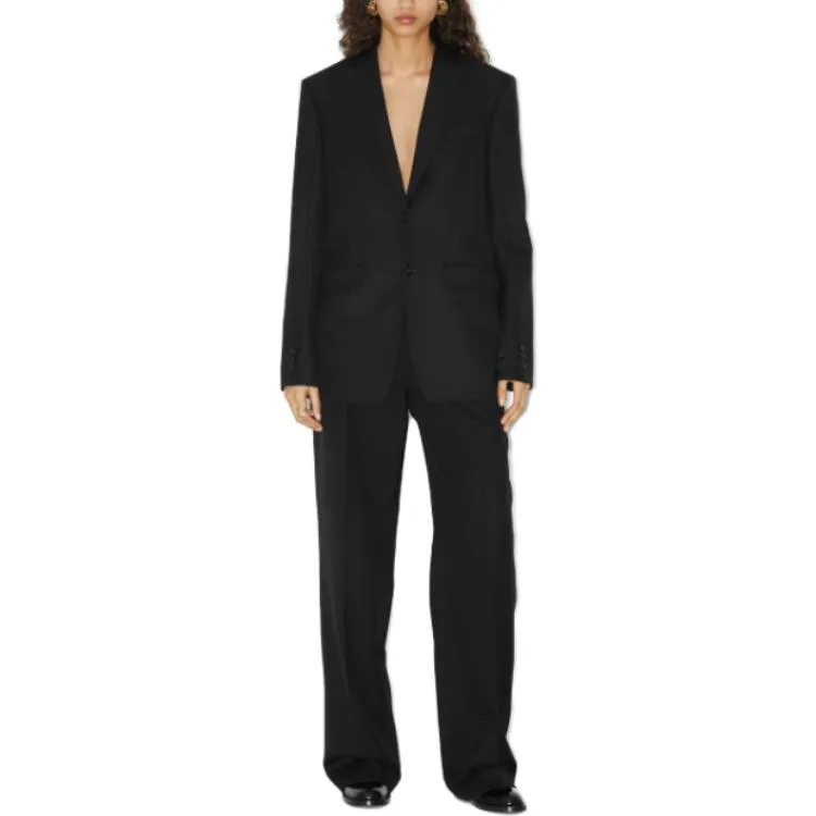 Burberry High-Waist Wide-Leg Trousers-2