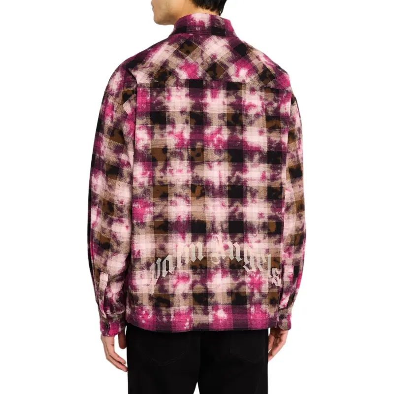 PALM ANGELS Checked Long Sleeved Shirt-4