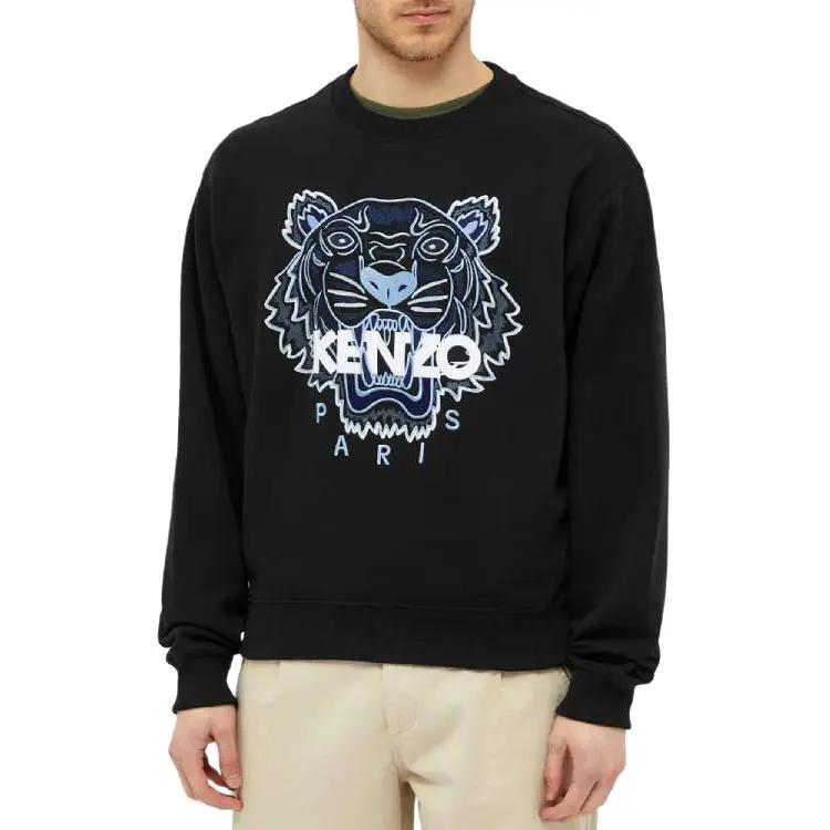 KENZO Classic Tiger Head Sweatshirt Men's Black-2