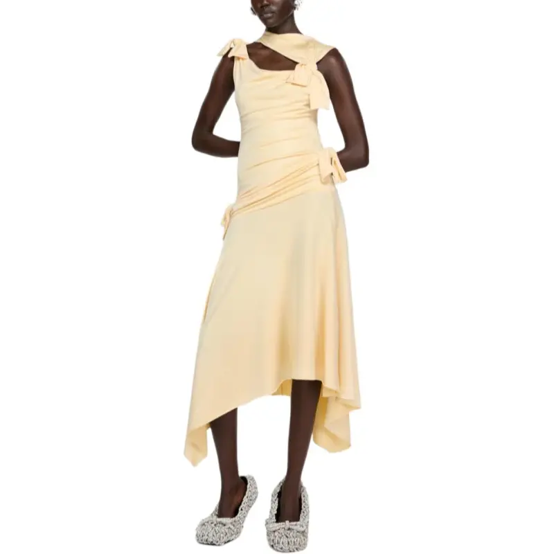 Acne Studios SS25 Sleeveless Dress Women's Light Yellow-1