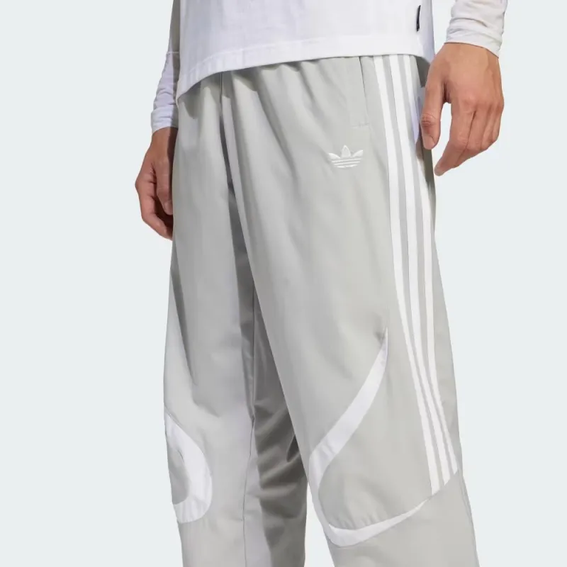 Adidas Adicolor Knitted Sweatpants Men's Gray White-4