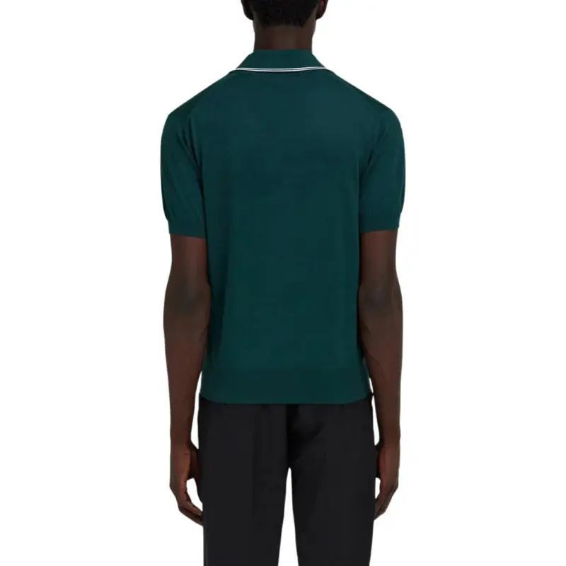 FERRAGAMO SS25 Polo Shirt Men's Dark Green-3