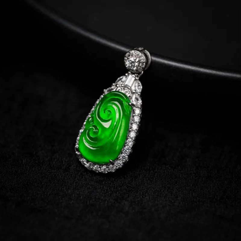 KALAIYIN Ice Glutinous Jadeite Necklaces Women's-2