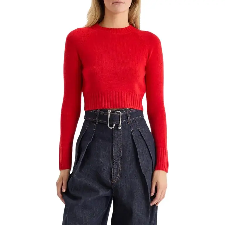 SportMax Crewneck Ribbed Knit Jumper-1