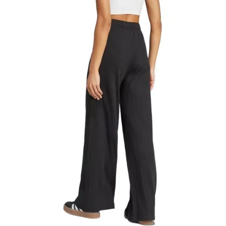 Adidas Women's Essentials Wide Rib Pants Black-2
