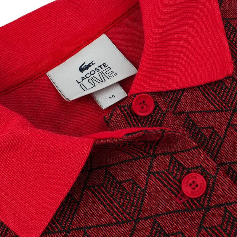 LACOSTE SS22 Dress Women's Dark Red-2