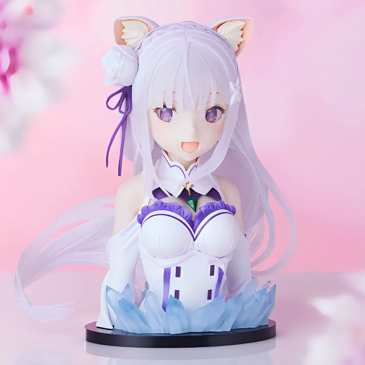 BANPRESTO Emilia Glass Factory Ichiban Kuji Zero Starting Life In Another World Final Prize Scale Figures-3