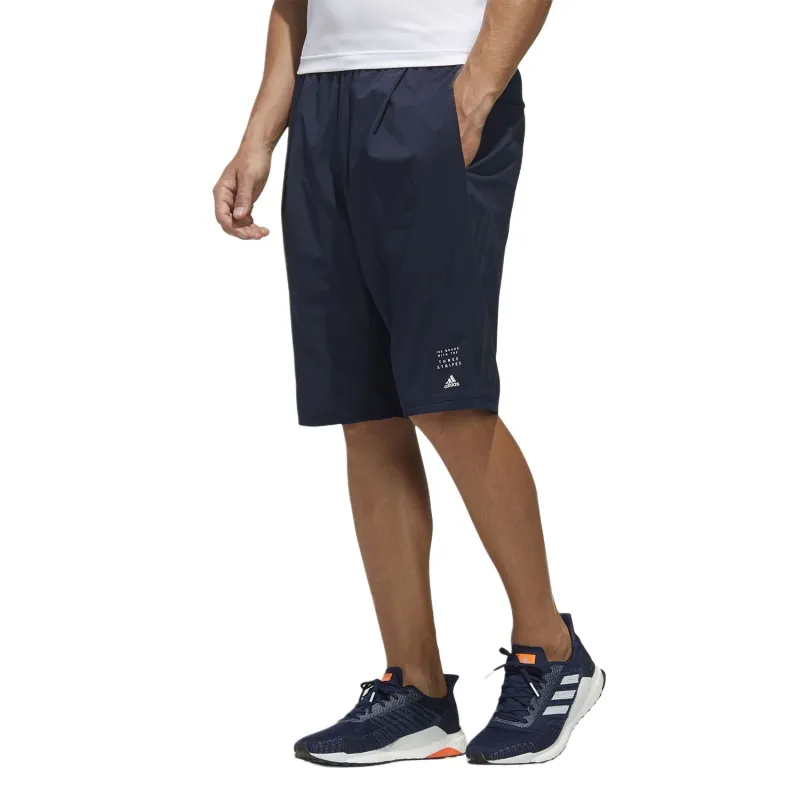 Adidas AEROREADY3 Stripes Casual Shorts Men's Navy Blue-4