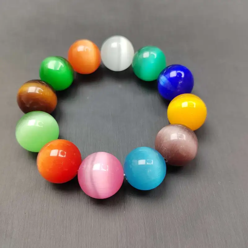 Gifts Glass Cat Eye Bracelets Unisex-5