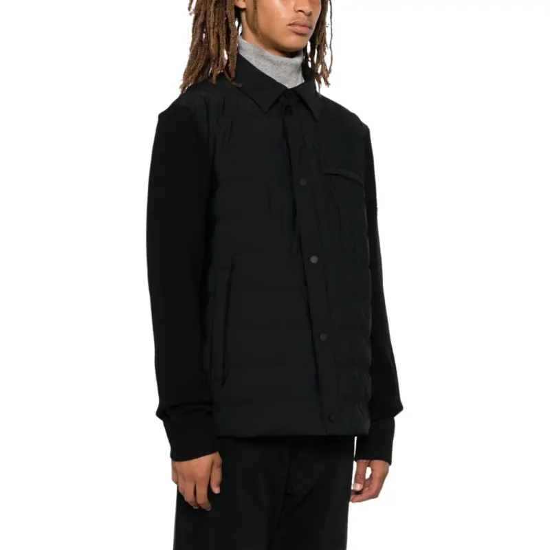 Moose Knuckles Logo Plaque Quilted Shirt Jacket-3
