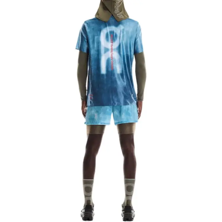On x PLEASURES X The Loop SS25 Sports Shorts Men's Blue-2