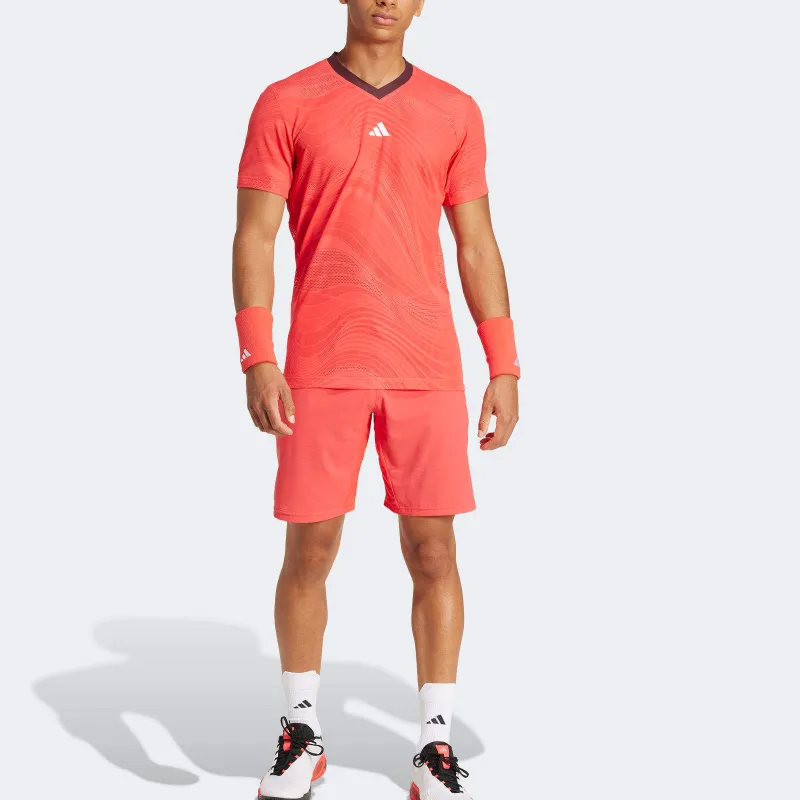 Adidas Free Shipping With AdiClub Tennis Pro Climacool+ Mesh FreeLift Tee-3