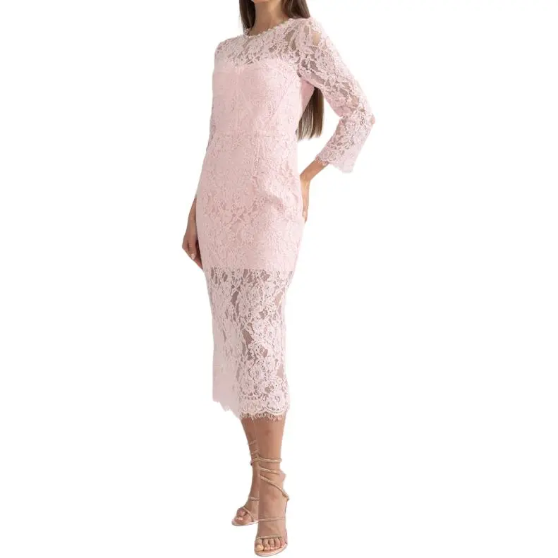 Self portrait Lace Embellished Midi Dress-4