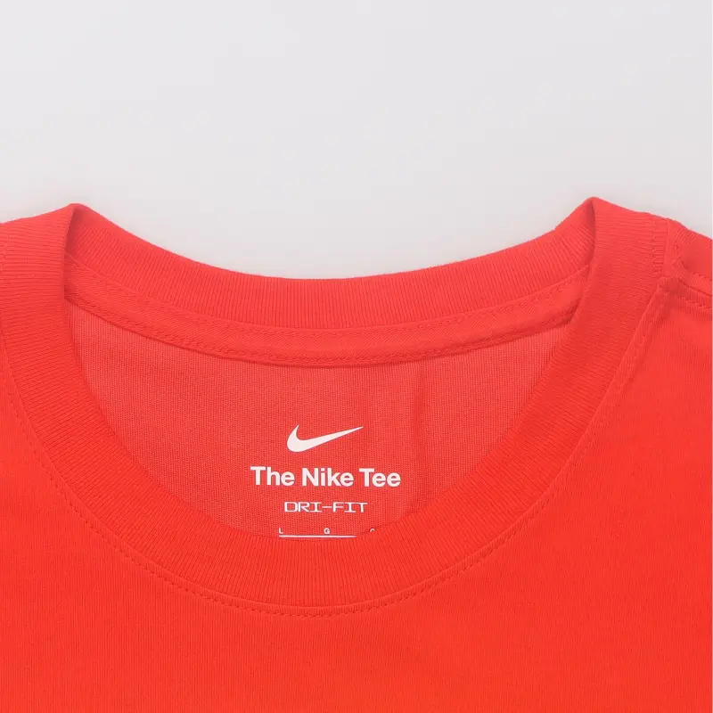 Nike T Shirt Men's Comet Red/Comet Red/White/Travel Yellow-5