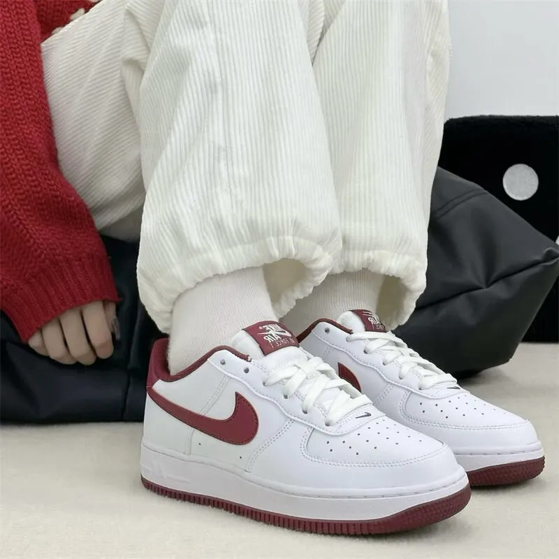 Nike Air Force 1 White Team Red GS-6