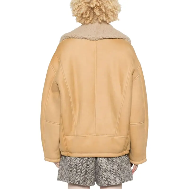 Golden Goose Single Breasted Shearling Jacket-3