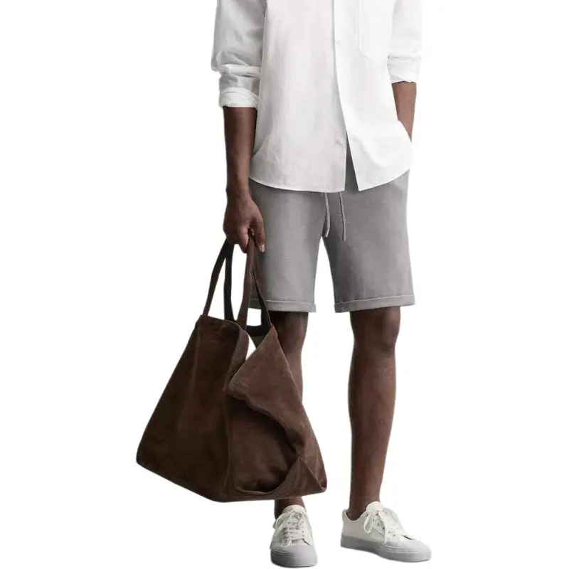 ZARA Casual Shorts Men's Grey / Beige-3